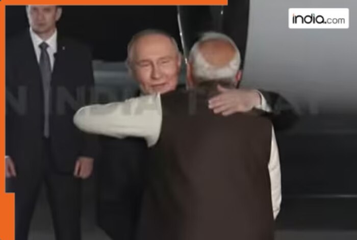 Putin lands in India, PM Modi welcomes Russian President with warm hug