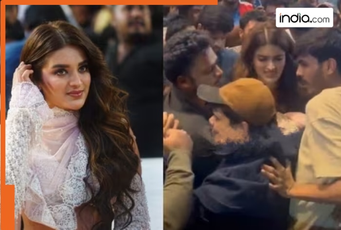 Case filed against organisers after actress Nidhhi Agerwal pushed and shoved at Prabhas’ The Raja Saab song launch event
