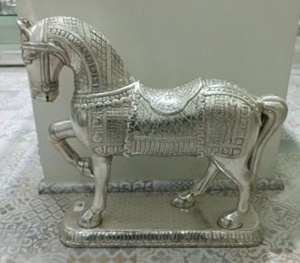 Handcrafted silver horse