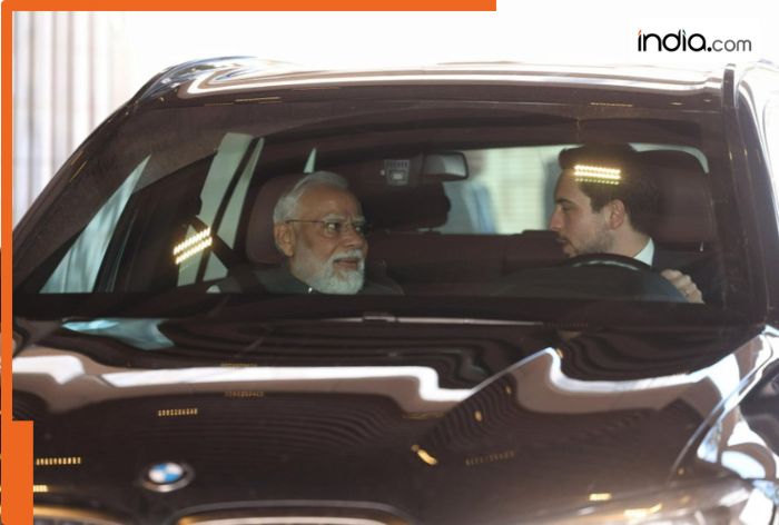 Another 'car diplomacy'? PM Modi shares ride with crown Prince Al Hussein Bin Abdullah II to Jordan Museum; WATCH video