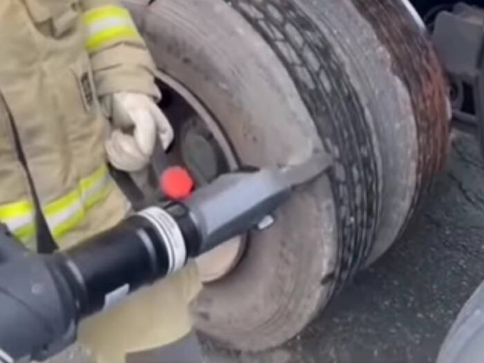 Drugs hidden in truck tyres