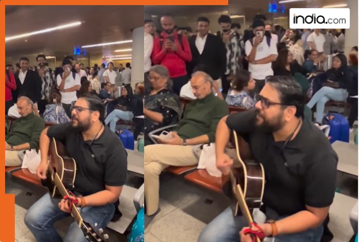 WATCH: Mini concert at Mumbai Airport goes viral on internet, amid IndiGo flight cancellations