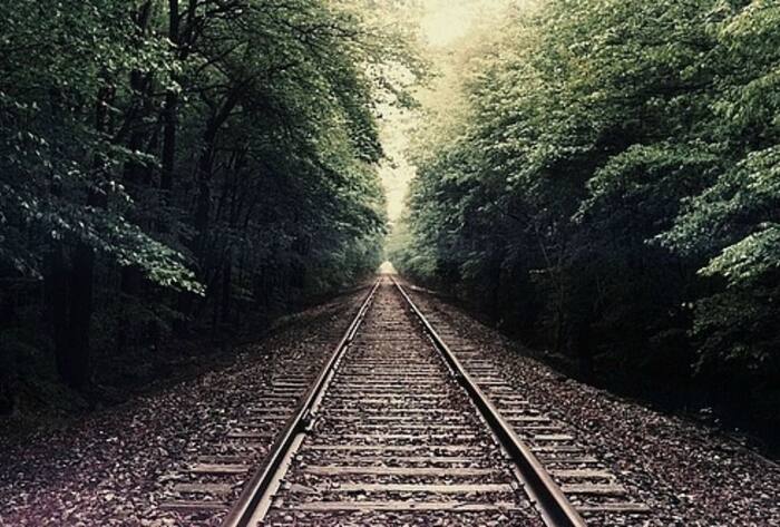 What railway tracks are made of