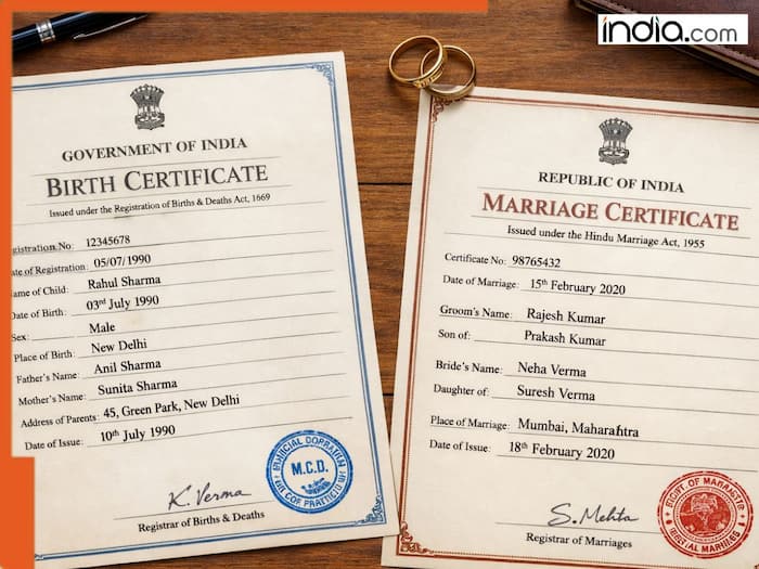 Birth Marriage certificate