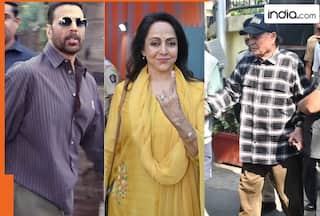 BMC Polls 2026: Akshay Kumar, Hema Malini, Salim Khan, Bollywood celebs step out to vote in Mumbai - WATCH