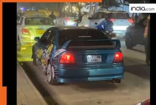 Modified car in Bengaluru catches fire, RTO imposes fine of Rs 1.25 lakh | Video goes viral