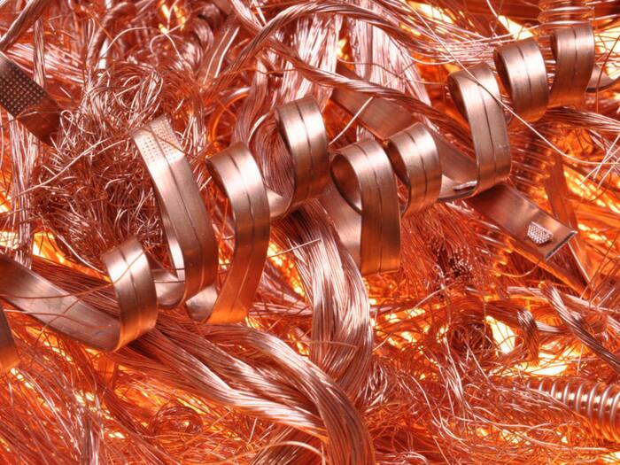 Copper used in which materials