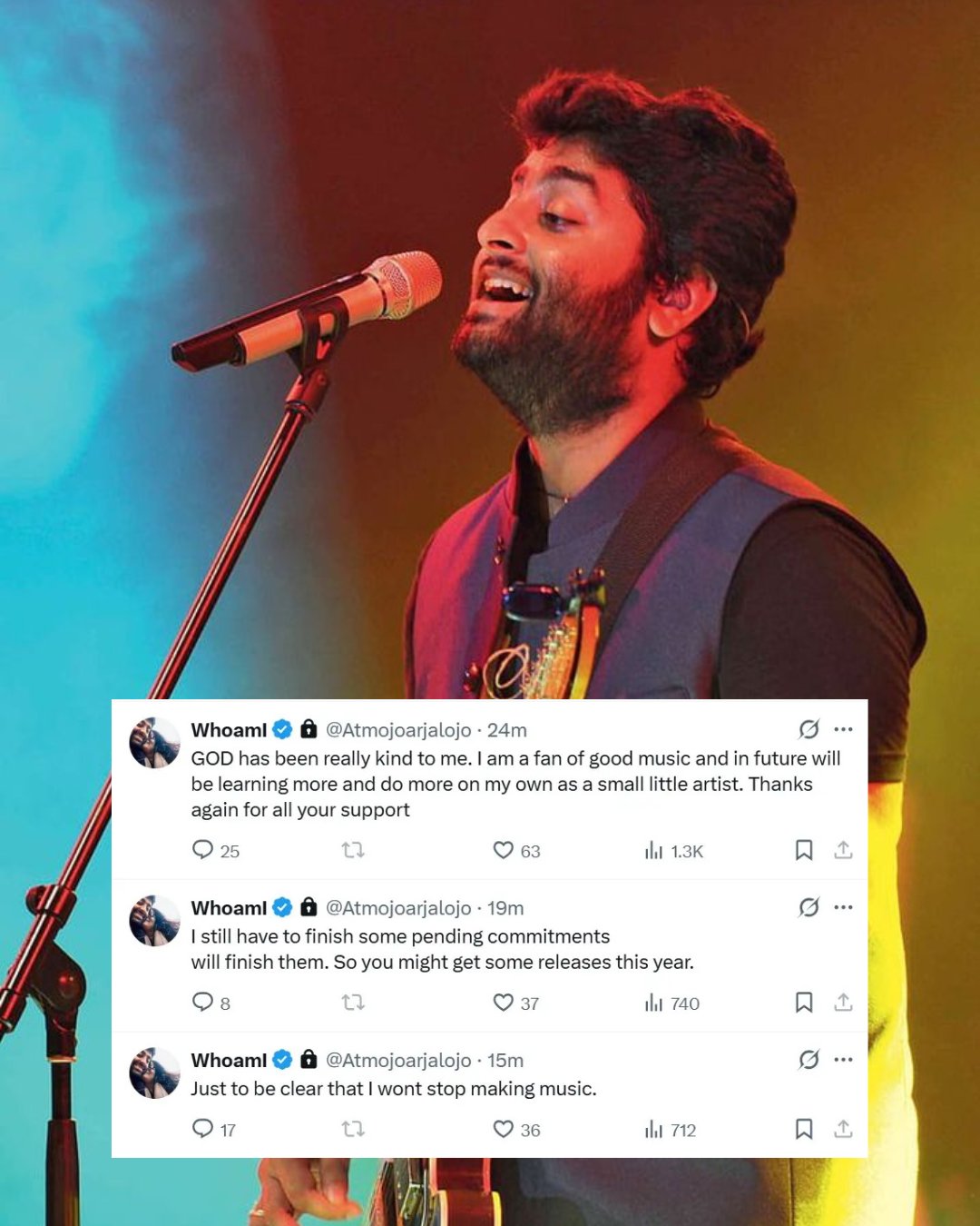 Bad News for Arijit Singh fans, beloved singer steps away from playback singing