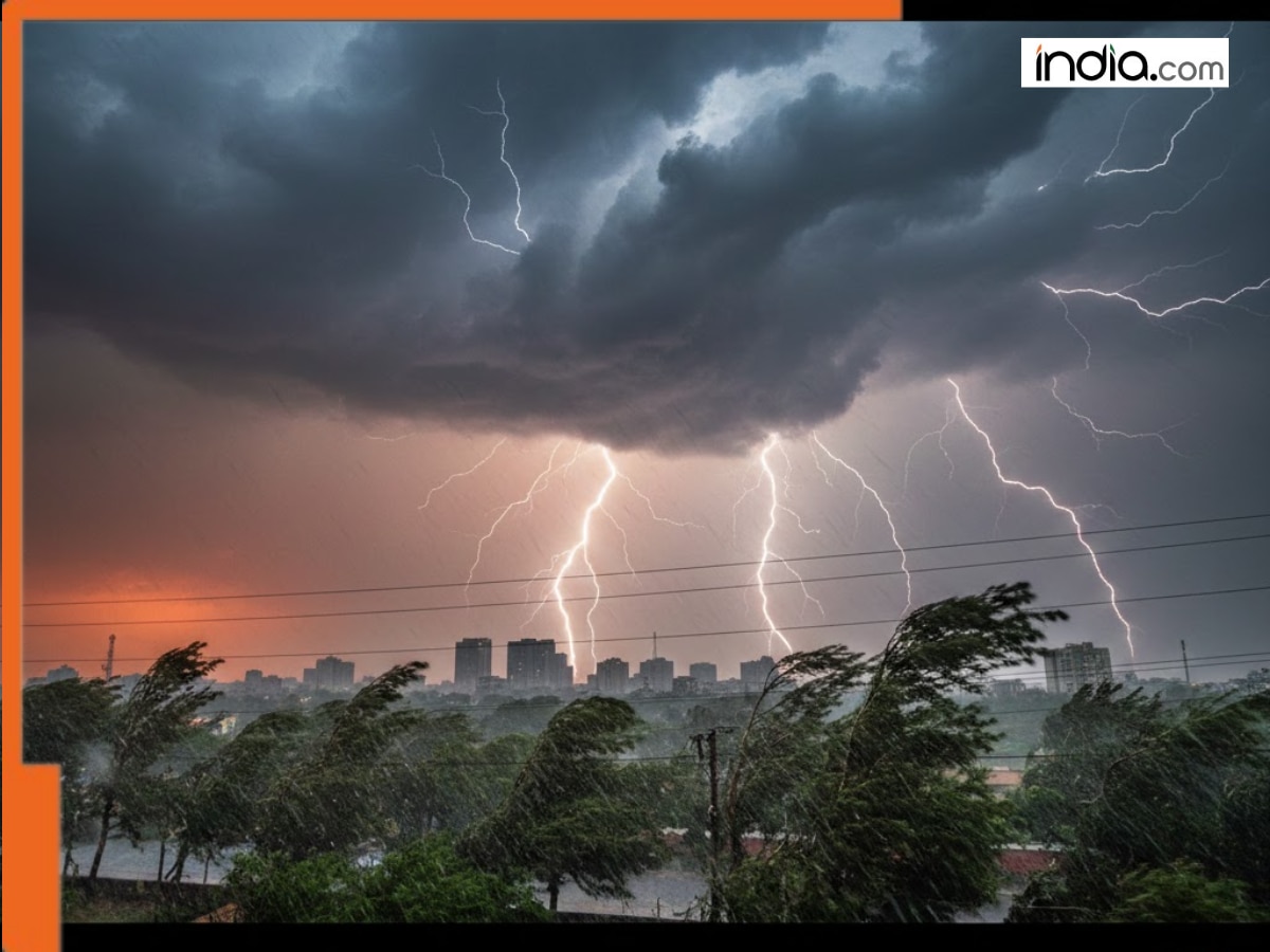 Sudden hailstorm, thunderstorms and gusty winds hit Noida, Gurugram,  IMD puts NCR cities on Orange Alert