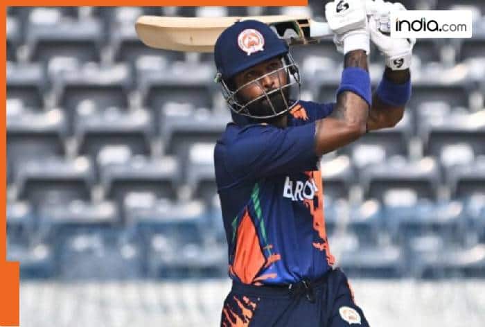 Hardik Pandya, Vijay Hazare Trophy, Baroda vs Chandigarh, Niranjan Shah Stadium, Priyanshu Moliya, Jitesh Sharma,