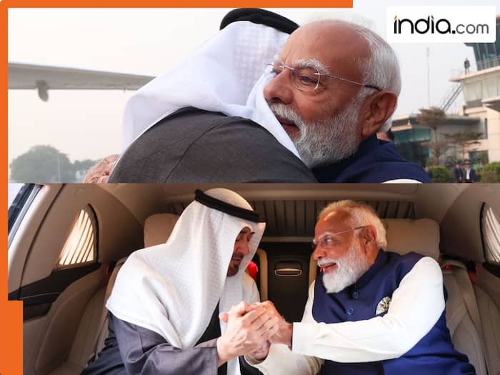 सिर्फ 2 घंटे के लिए क्यों भारत आये शेख मोहम्मद बिन जायद? PM मोदी ने प्रोटोकॉल तोड़ गले लगाकर किया स्वागत | PHOTOS