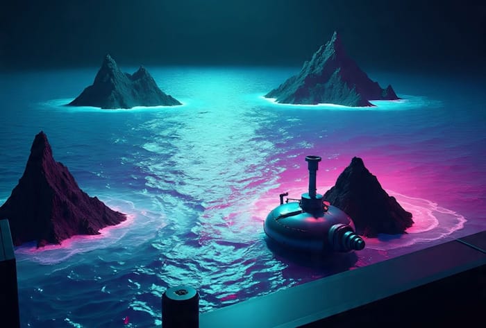 Phytoplankton bloom satellite