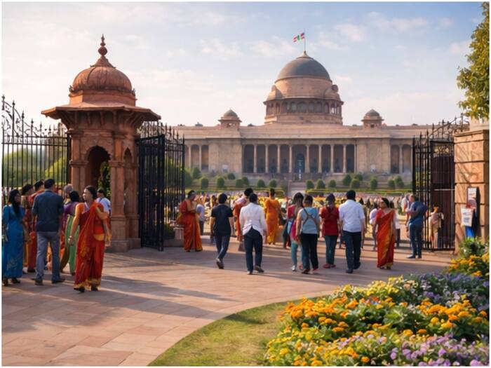 Rashtrapati Bhavan garden visit