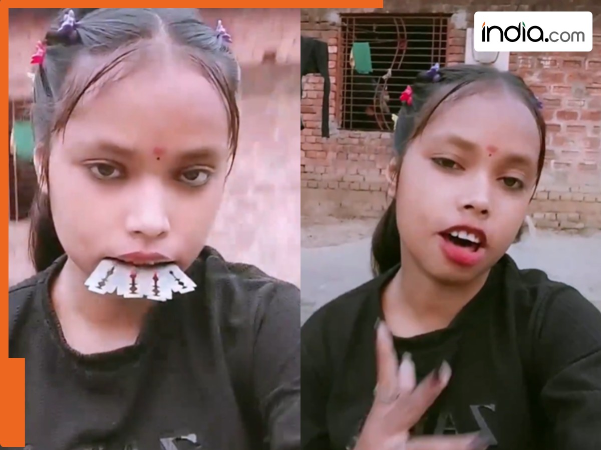 Viral Video Today: पापड़ की तरह ब्लेड चबा गई लड़की, तभी जो हुआ जिंदगी