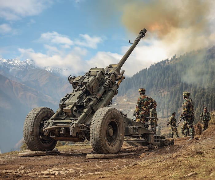 Indian Army artillery