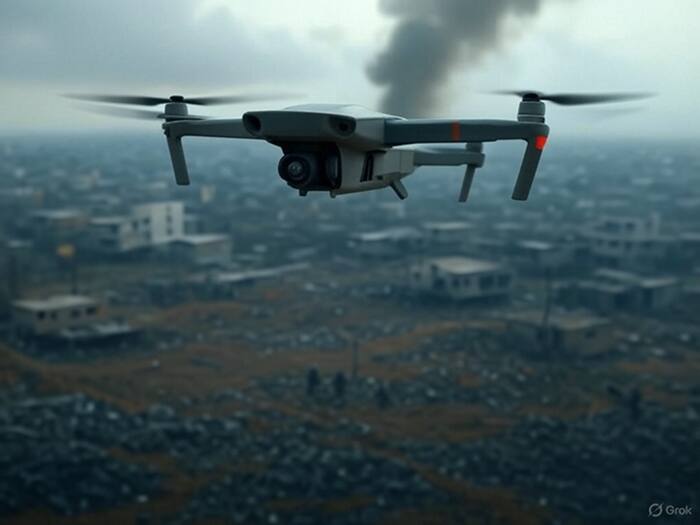 Ballistic missiles  swarm drones  counter drone grid