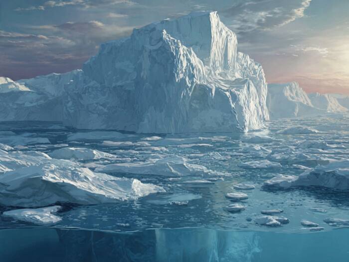 Melting iceberg