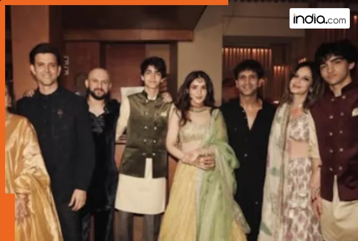 Hrithik Roshan reunites with ex-wife Sussanne at cousin’s wedding, family moment wins hearts – See pics