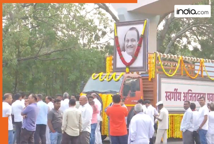 Ajit Pawar Plane Crash LIVE: Mortal remains of Maharashtra Deputy CM to be taken for Antim Yatra today, cremation at 11 AM