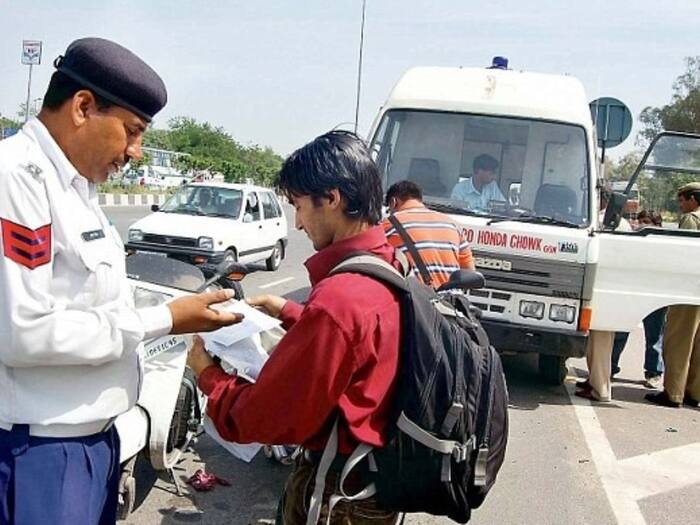 Fake traffic challan