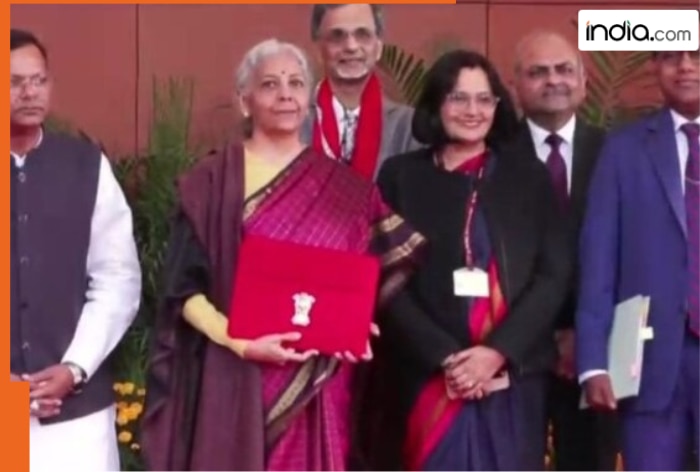Budget 2026: Nirmala Sitharaman makes cultural statement in magenta Kanjivaram kattam saree from Tamil Nadu