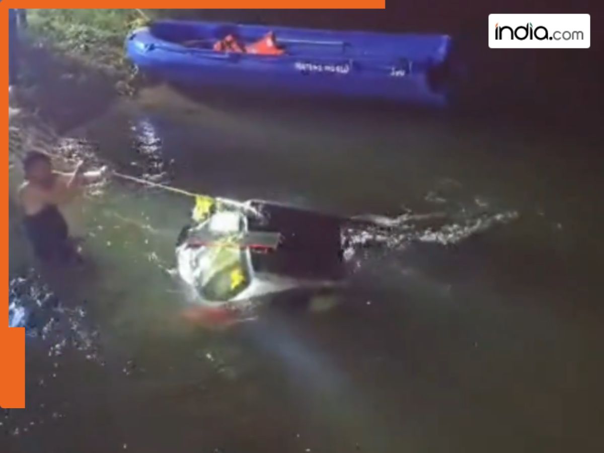 ‘Someone please break down the gate…’: 3 men die after car falls into a canal in Madhya Pradesh