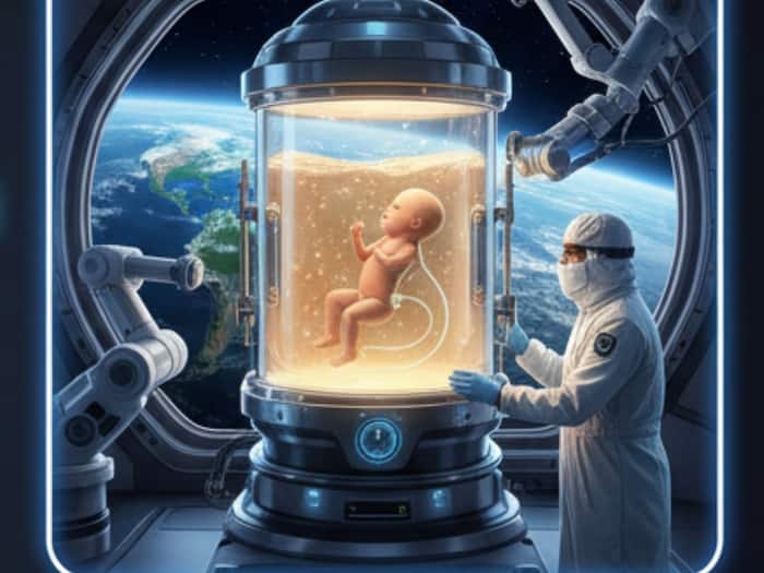 First baby born in space
