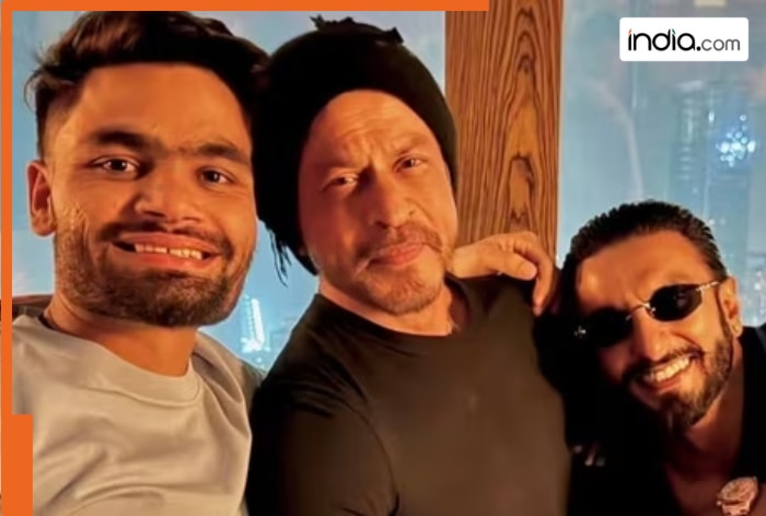 Shah Rukh Khan, Ranveer Singh and Rinku Singh break the internet with epic crossover photo, fans say 'Energetic trio'