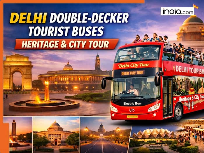 delhi double-decker tourist bus