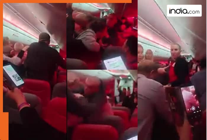 Turkey-Manchester Jet2 flight lands in Brussels after violent brawl breaks out between 2 passengers; video of tussle goes viral