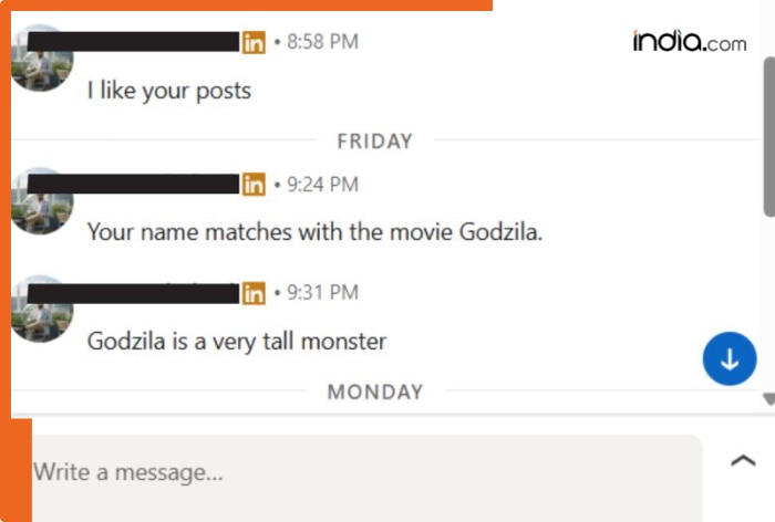Pakistani HR gets compared with movie creature ‘Godzilla’ on LinkedIn by man; internet gives him ‘brownie points’ | Check viral post