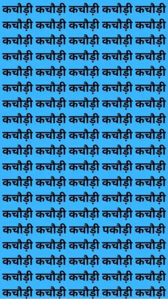 कचौड़ी की भीड़ में कहां रखी है पकौड़ी, तेज दिमाग है तभी खोज पाएंगे