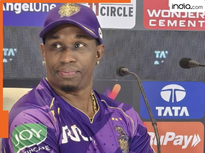Dwane Bravo reacts to KKR bowling attack