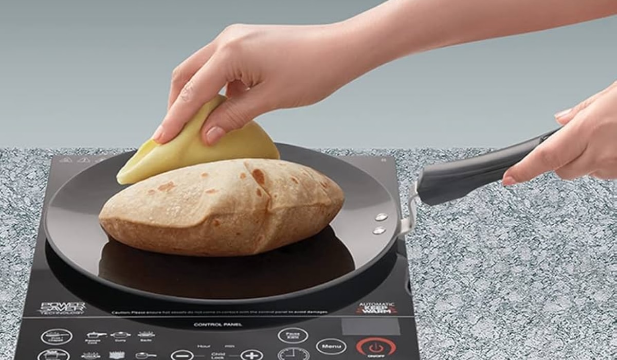 Induction Cooked Roti गैस सिलेंडर छोड़ें, Induction पर 2 मिनट में ऐसे बनाएं गुब्बारे जैसी ...