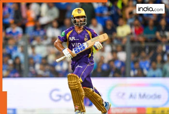 IPL 2026, Ajinkya Rahane, MI vs KKR, Mumbai Indians vs Kolkata Knight Riders, Wankhede Stadium, Camron Green, Finn Allen, Ajinkya Rahane fifty, Ajinkya Rahane 27-ball fifty, Angrkrish Raghuvanhsi,