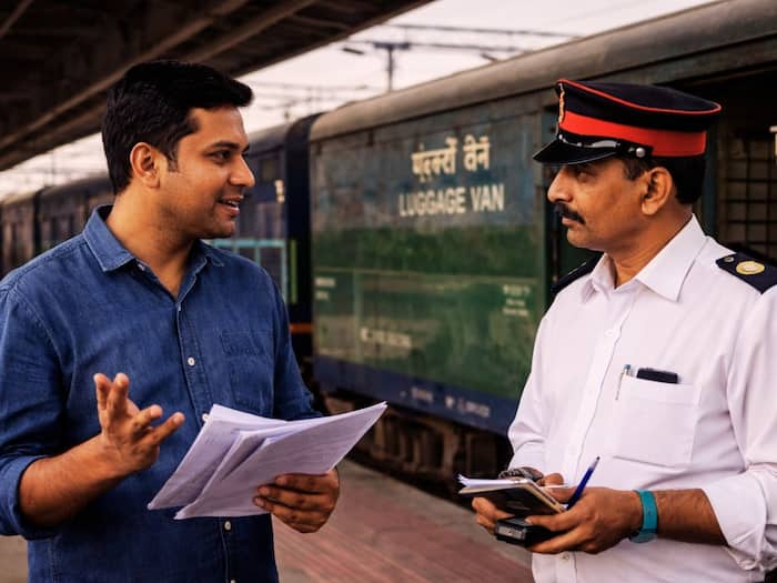 Indian railway train bike car parcel process