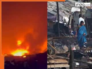 Massive fire erupts in Delhi’s Uttam Nagar, 300-400 slums reduced to ashes overnight as hundreds of families lose homes