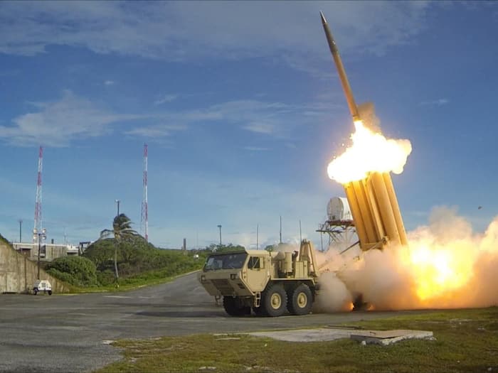US THAAD missile defense system
