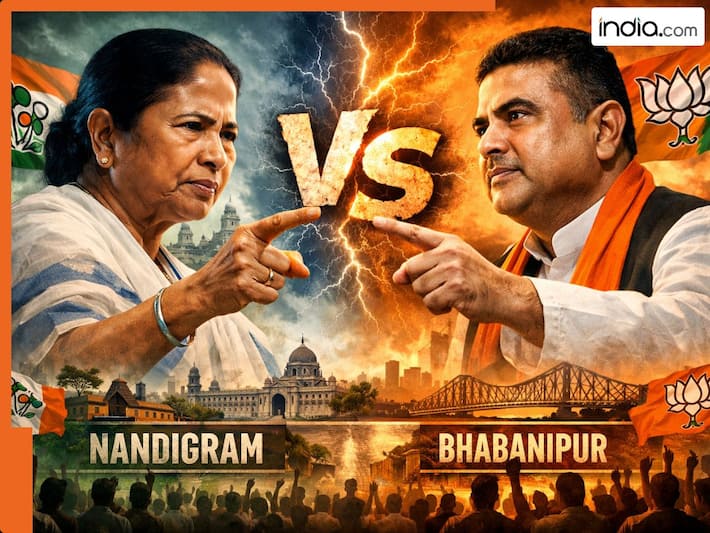 भवानीपुर में होगा हाई-वोल्टेज मुकाबला; ममता बनर्जी बनाम सुवेंदु अधिकारी, समझिए दोनों नेताओं की ताकत और चुनावी गणित