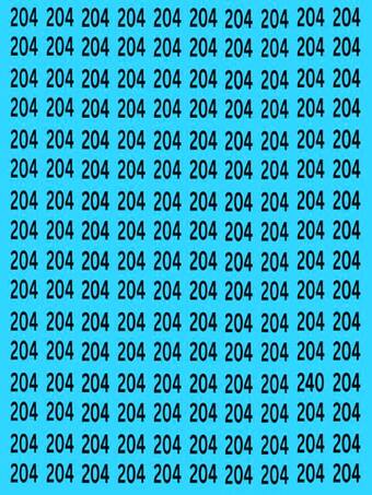 204 के बीच ढूंढ निकालिए 240, 10 सेकेंड में बताने वाला धुरंधर कहलाएगा