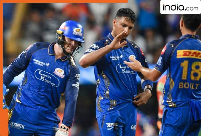 Allah Ghazanfar dismissed Abhishek Sharma and Ishan Kishan