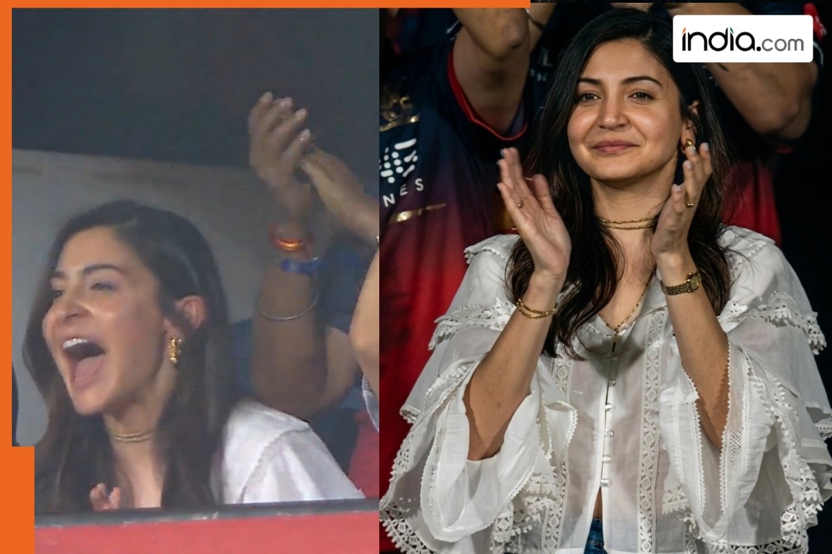 Anushka Sharma's cool dance for Virat Kohli at RCB vs GT IPL match 2026 goes viral - Watch video