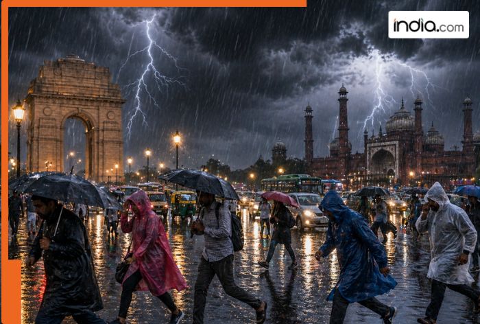 Rain likely in Delhi, UP, and Bihar over the next 48 hours; temperatures set to drop in 18 states as IMD issues thunderstorm and heavy rainfall alert