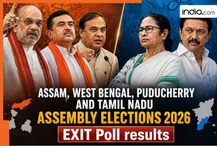 Exit poll LIVE updates: What is the mood of voters in West Bengal, Tamil Nadu, Assam, Kerala, Puducherry for Assembly elections?
