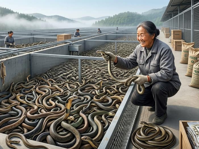 Farming of Snakes