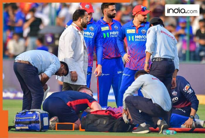 IPL 2026, PBKS, DC, DC vs PBKS, Delahi Capitals, Punjab Kings, Lungi Ngidi, Lungi Ngidi suffers scary injury, Lungi Ngidi injury, Lungi Ngidi concussion, Dushmantha Chameera, Arun Jaitley Stadium,