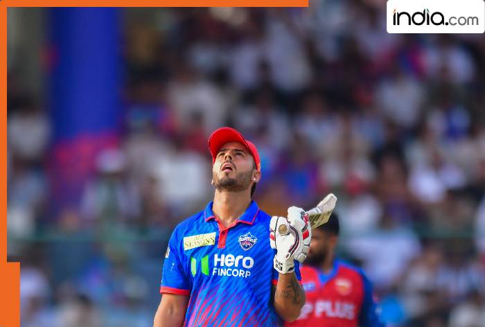 WATCH: Nitish Rana's 91 off 44 anchors DC innings, smashes 28 in an over off…