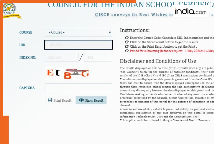 ICSE, ISC Results 2026 DECLARED LIVE: CISCE Class 10th, 12th Results download link OUT at cisce.org; how to check marks