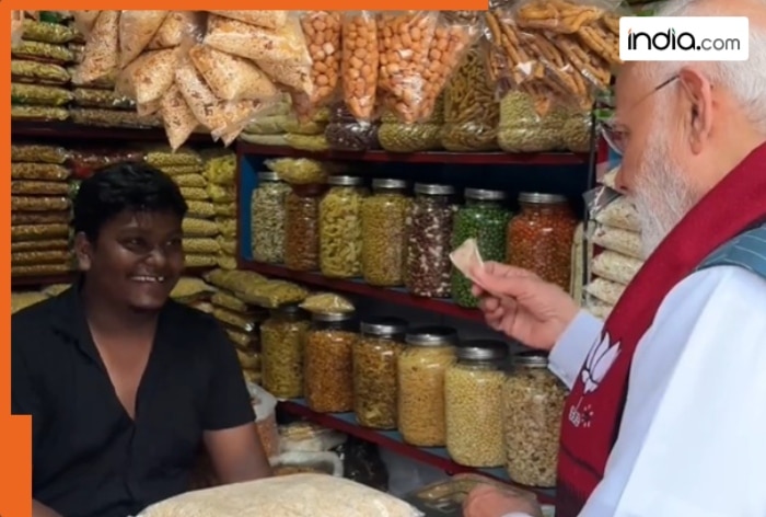 Amid election campaign in West Bengal, PM Modi enjoys 'jhalmuri'; Watch viral video