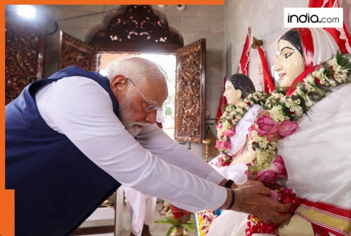 Matua Thakur Temple; election campaigning, West Bengal, Kolkata, Narendra Modi, Sri Sri Harichand Thakur, Sri Sri Guruchand Thakur, Boro Ma, Boro Ma Binapani Thakur, Vijay Sankalp Sabha, Bongaon, TMC, Maa-Mati-Manush